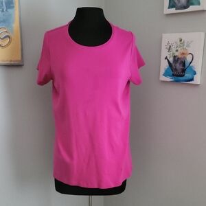 St. John's Bay Bright Pink Short Sleeve Tee
